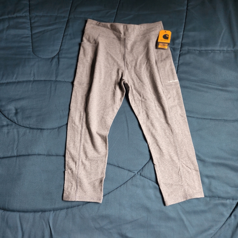 Sold* NWT Grey Cotton Carhartt 3/4 Leggings